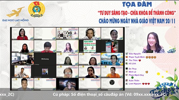 Tọa đàm trực tuyến "Tư duy sáng tạo – Chìa khoá để thành công”